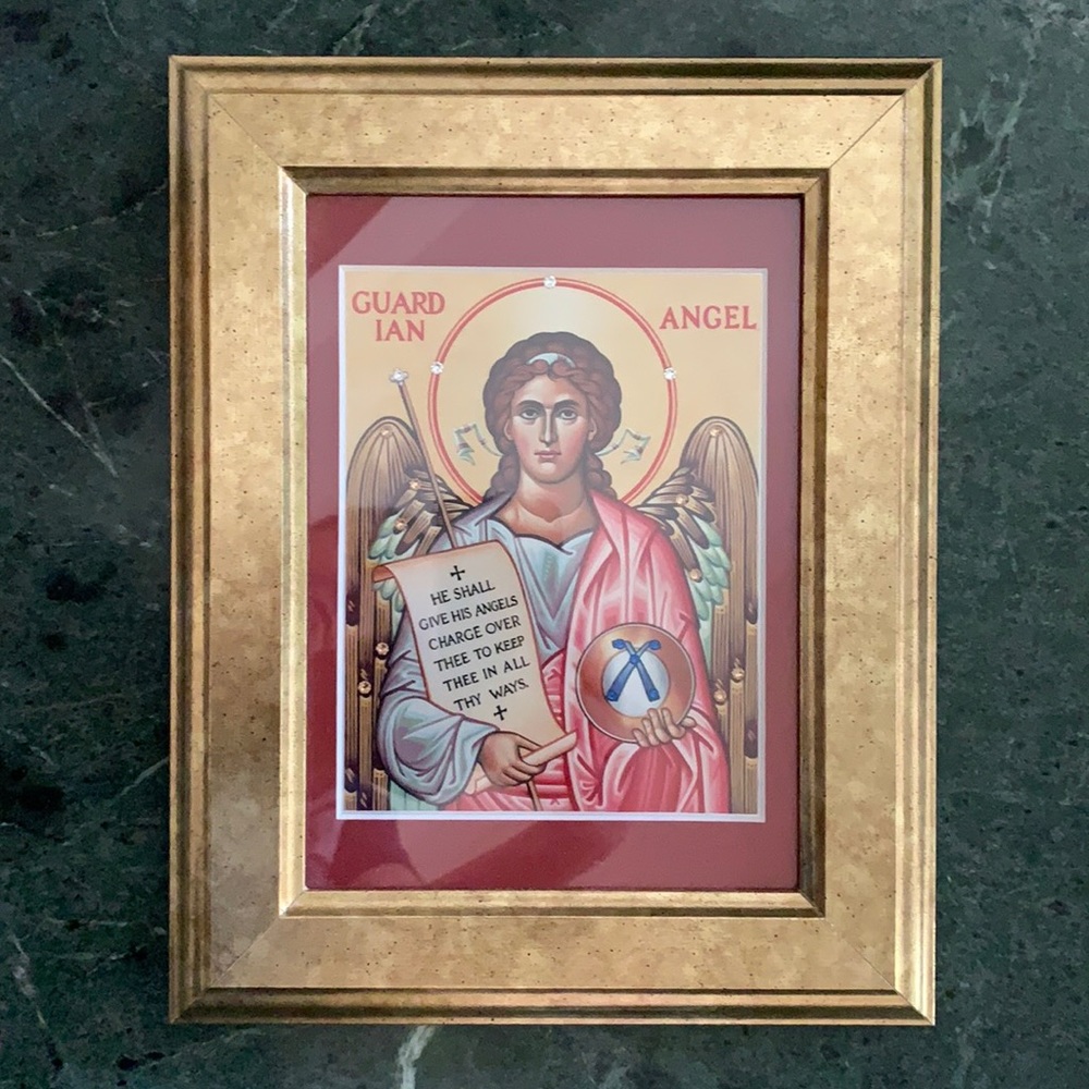 Icon with crystals